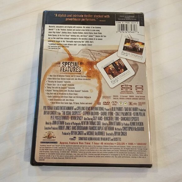 The Usual Suspects Special Edition DVD New & Sealed With Special Features - Picture 2 of 6